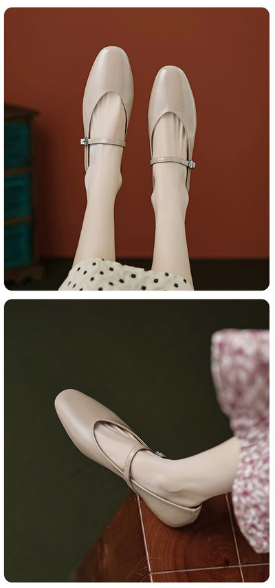 Zapatos Mary Jane Planos Cómodos de Punta Redonda para Mujer - Image 9