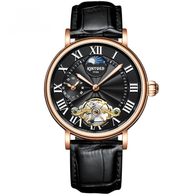 Reloj Automático Tourbillon Hueco con Esfera Luminosa para Hombre - Image 5