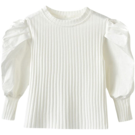 Blusa Niña Manga Globo Color Liso - Image 10