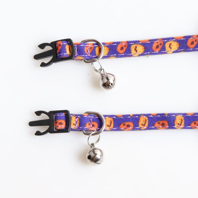 Juego de Collar y Babero para Gato Halloween con Diseño de Calabaza - Image 10