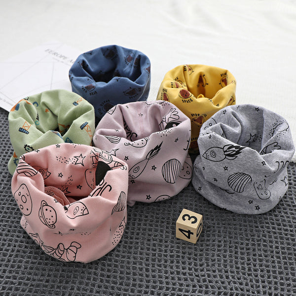 Pañuelo Térmico Infantil Protector contra el Viento - Diseño Divertido Otoño Invierno