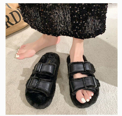 Pantuflas Cálidas con Forro Polar y Hebilla Ajustable para Mujer - Image 7
