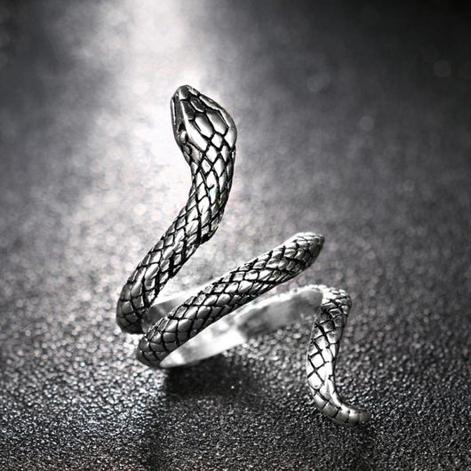 Anillo Ajustable Espíritu Serpiente Punk Retro con Apertura Estereoscópica - Image 6