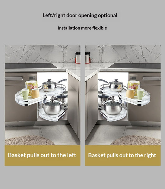 Canasta Extraíble de Esquina Doble para Muebles de Cocina - Image 11