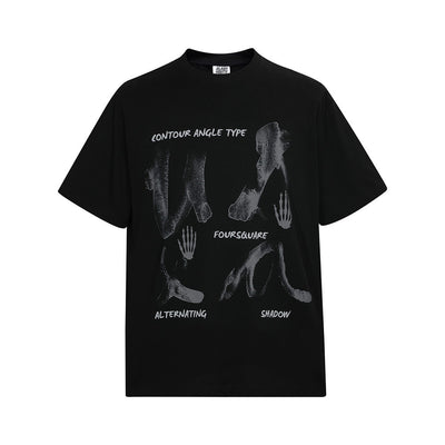 Camiseta Estampada de Manga Corta para Hombre