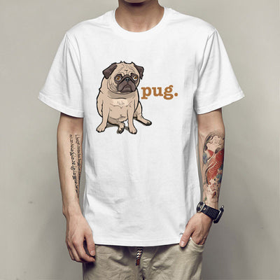 Camiseta Hombre Pug Personalidad Satírica - Image 10