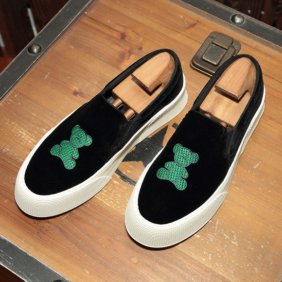 Tenis Casuales para Hombre con Bordado de Oso