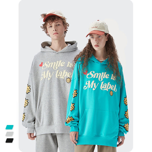 Sudadera Hombre Oversize con Capucha y Estampado Foam Letter - Image 13