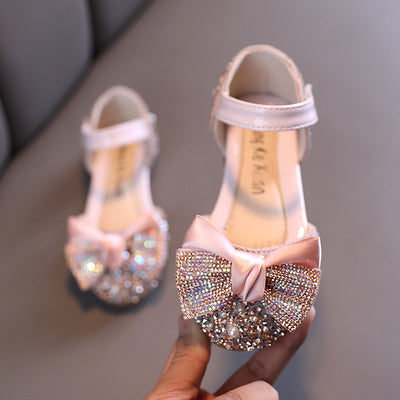 Zapatillas de Danza Infantiles con Moño de Diamantes de Colores - Image 7