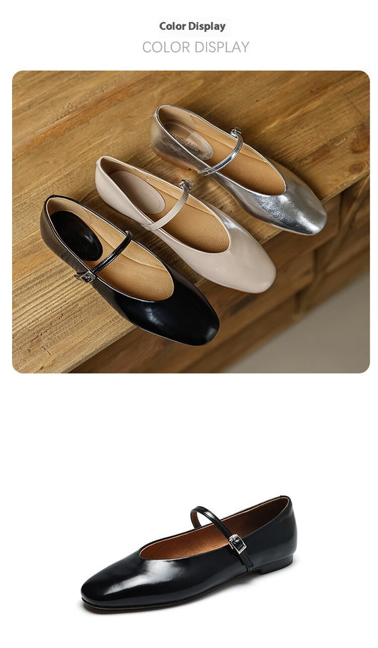 Zapatos Mary Jane Planos Cómodos de Punta Redonda para Mujer - Image 17