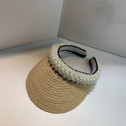 Sombrero de Paja Pearl Sun - Diseño Semiabierto - Image 10