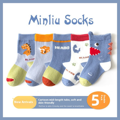 Calcetines de Algodón para Niño con Dinosaurios - Otoño/Invierno - Image 6