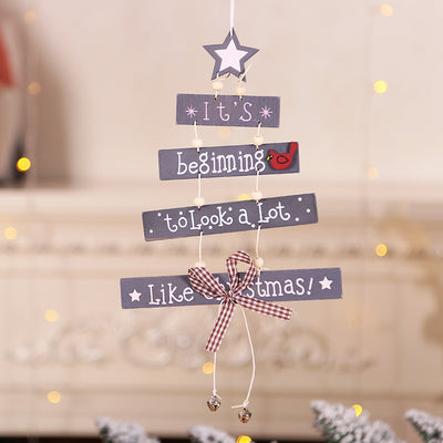 Adornos Navideños de Madera con Alfabeto de Estrellas - Image 13