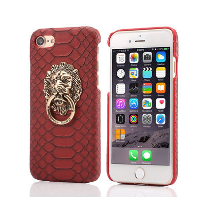 Funda iPhone XS Max con Diseño de Cabeza de León en Cuero - Compatible Apple - Image 8