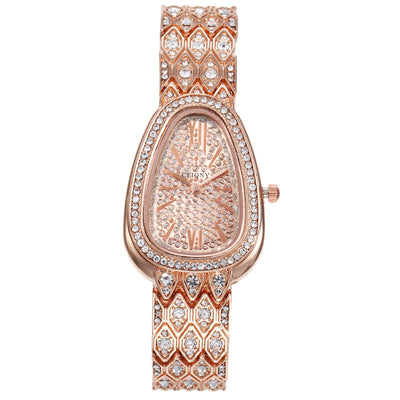 Reloj de Acero con Cadena Brillante y Diamantes Incrustados - Image 5