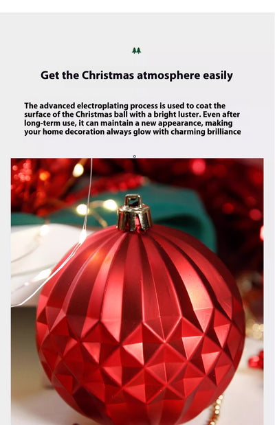 Bola de Navidad Roja Electrochapada - Adorno Colgante para Árbol - Image 41