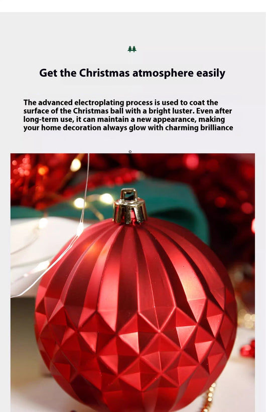 Bola de Navidad Roja Electrochapada - Adorno Colgante para Árbol - Image 41