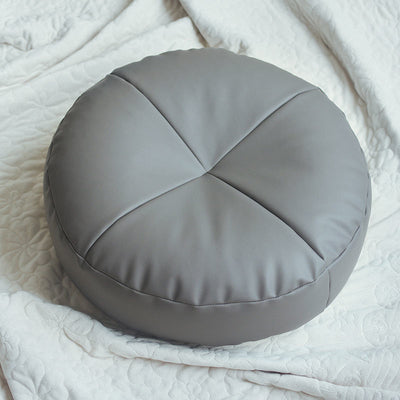 Sofá Futon Tatami de Cuero Estilo Japonés con Cojín de Piso - Image 9