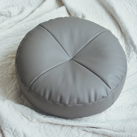 Sofá Futon Tatami de Cuero Estilo Japonés con Cojín de Piso - Image 9