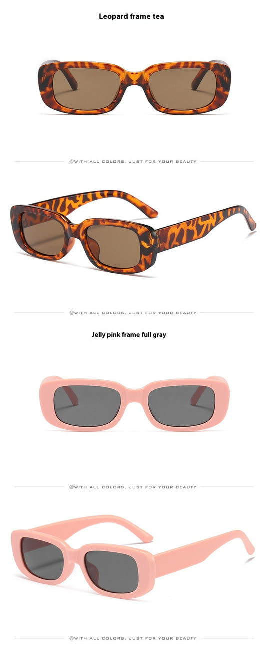 Children's small frame oval sunglasses with a solid white PC frame and brown AC lenses for UV protection. - Image 17