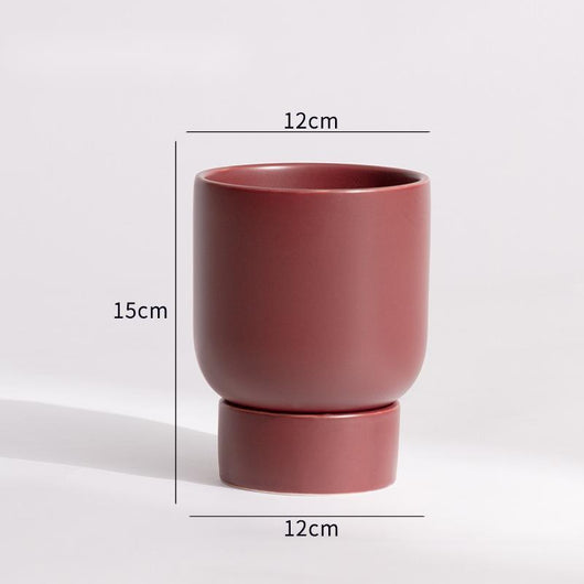 Maceta de Cerámica Verde Estilo Morandi para Decoración - Image 22