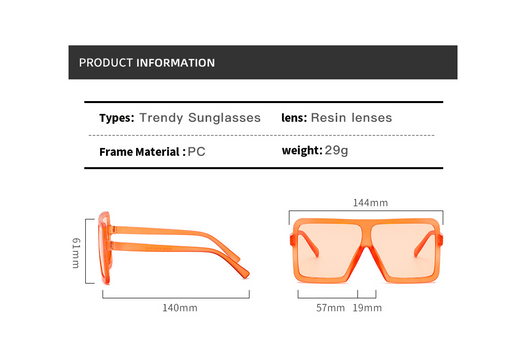 Gafas de Sol Cuadradas Marco Grande - Protección y Estilo - Image 11