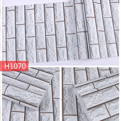 Papel Tapiz 3D Efecto Ladrillo para Decoración del Hogar - Image 3