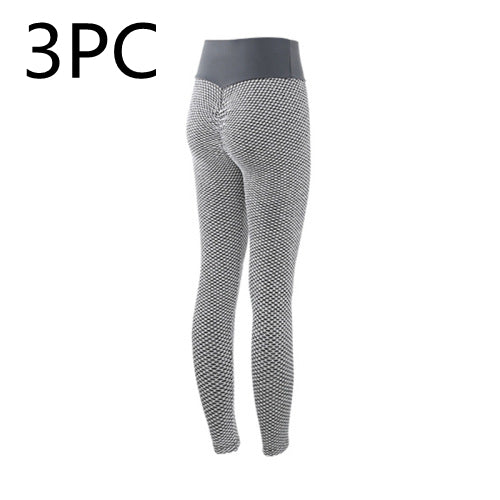Leggings Deportivos a Cuadros Cintura Alta Transpirables sin Costuras - Image 9