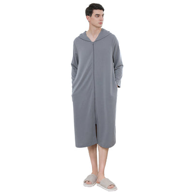Bata Pijama con Cierre Capucha para Parejas - Image 10