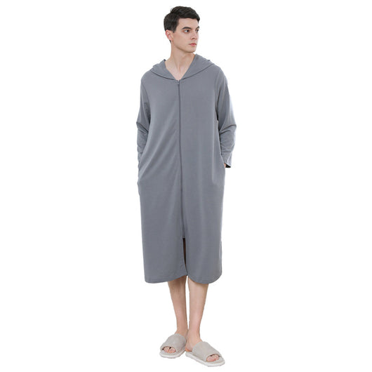 Bata Pijama con Cierre Capucha para Parejas - Image 10