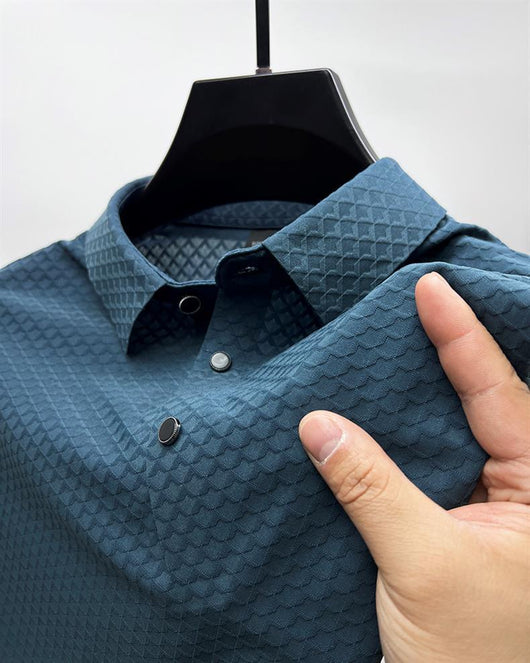 Polo Manga Corta Ice Silk Waffle para Hombre - Image 22