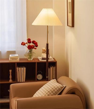 Lámpara de Pie Vintage con Pliegues - Iluminación Elegante de Diseño Retro - Image 18