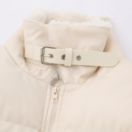 Abrigo de Invierno para Hombre con Cuello de Piel y Acolchado de Algodón - Image 4
