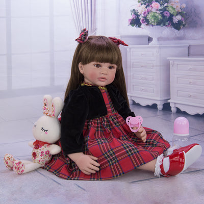 Muñeca Reborn de 60 cm con Cuerpo de Tela - Bebé Realista - Image 10