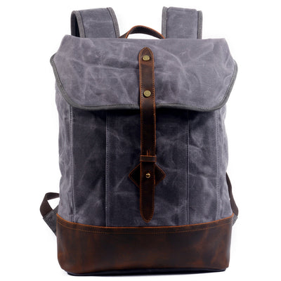 Mochila Impermeable de Lona Resistente para Hombre - Image 16