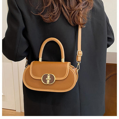 Bolso Tote Retro Premium Mate con Correa Cruzada Miniatura Redonda Otoño - Image 29