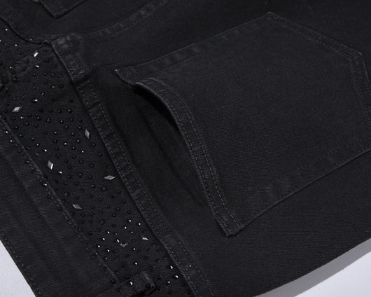 Jeans Casual Holgados con Tachuelas y Lavado Diamante - Image 20