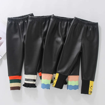 Pantalones de Cuero para Niña con Forro Térmico - Image 13