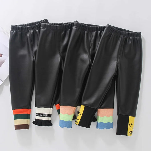 Pantalones de Cuero para Niña con Forro Térmico - Image 13