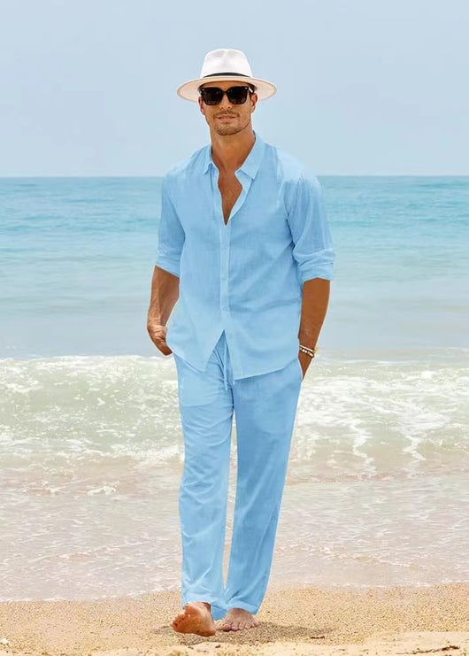 Conjunto Casual de Moda Europea para Hombre con Manga Larga - Image 12