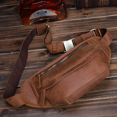 Bolsa Crossbody de Cuero para Hombre - Portamóvil Deportivo - Image 4
