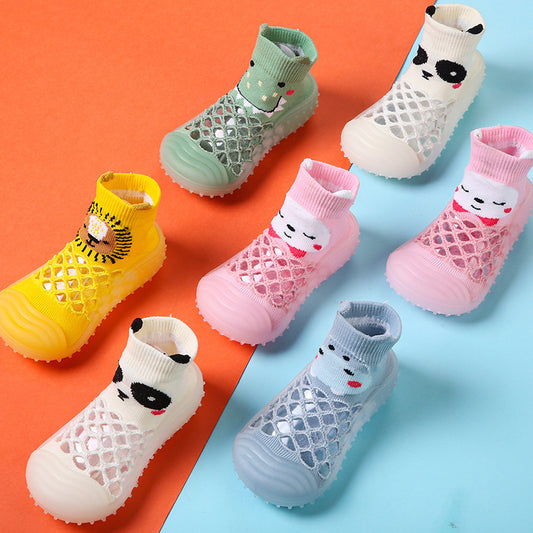 Calcetines Zapatos Suave para Bebé Niño y Niña con Diseño Cartoon