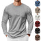 Camiseta Henley de Manga Larga para Hombre - Primavera y Otoño