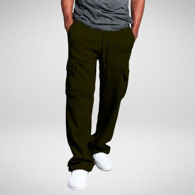 Pantalones Casuales con Cintura Elástica y Cordón Ajustable - Múltiples Bolsillos - Image 8