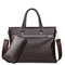 Bolso De Mano Grande De Cuero Para Hombre, Capacidad Grande
