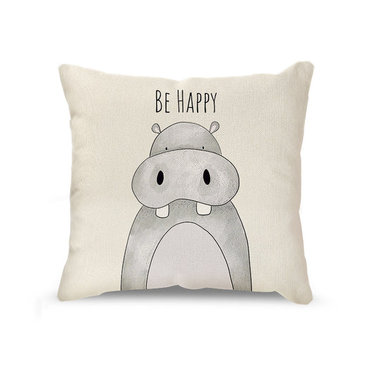 Funda de Almohada Decorativa Leoncito Adorable - Estilo Nórdico en Lino - Image 12