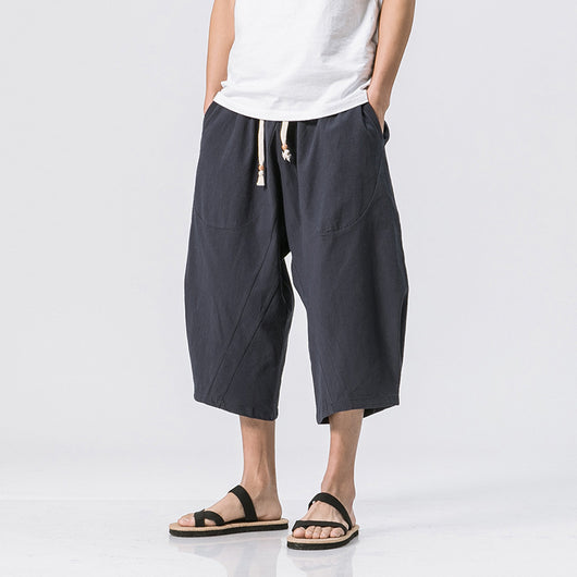 Pantalones Harem de Algodón Estilo Chino - Image 10