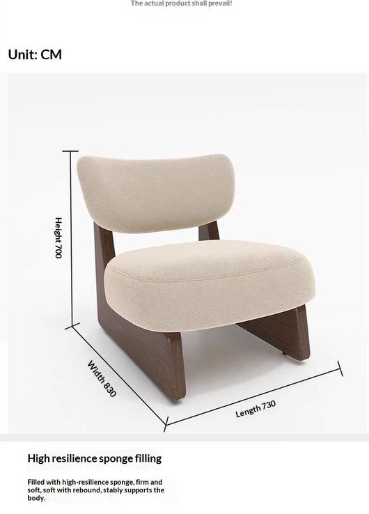 Sillón de Diseño Wabi-Sabi en Tela Única - Image 8