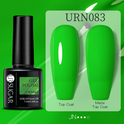 Esmalte de Uñas Gel Brillo Negro, Blanco y Rojo Efecto Mate - Image 26