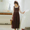 Vestido Hada Pastoril de Manga Larga Estilo Vintage